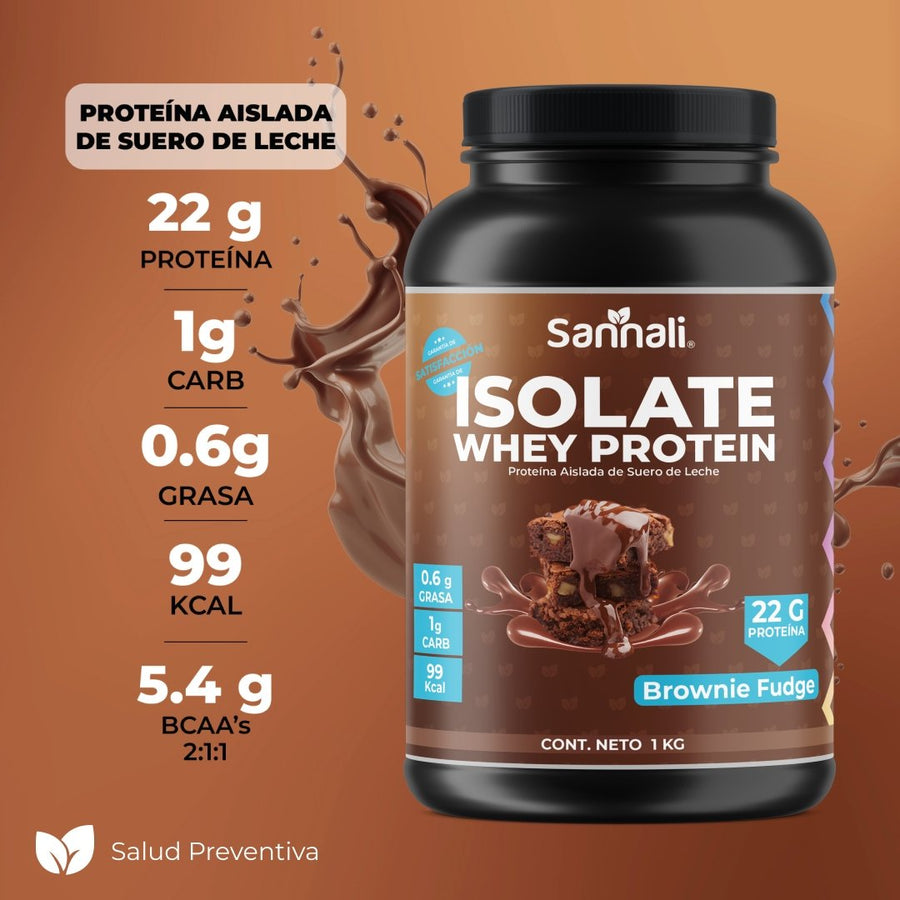Whey Protein Isolate - Brownie Fudge - Sannali ®
