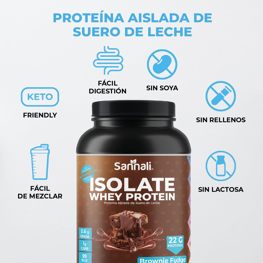 Whey Protein Isolate - Brownie Fudge - Sannali ®